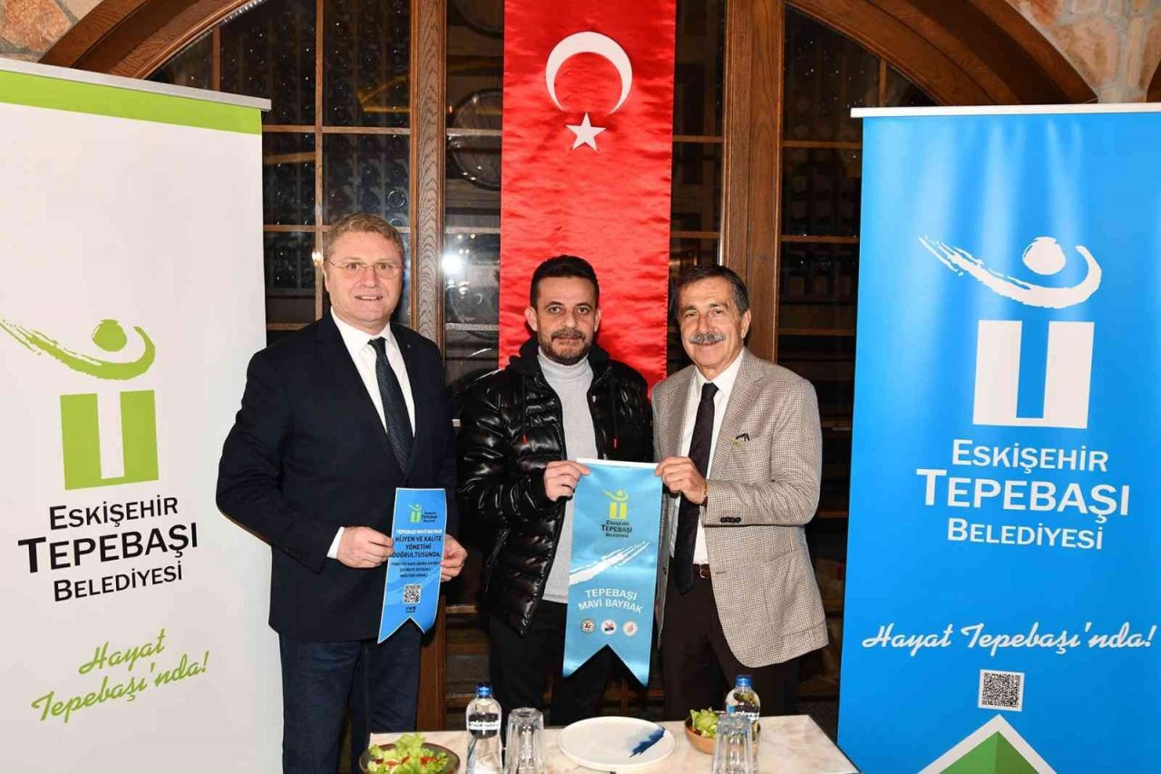 Tepebaşı’nda 13 işletme daha mavi bayrak almaya hak kazandı