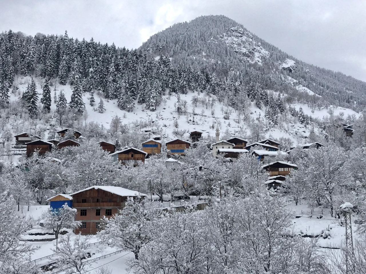 “Sakin Şehir” Şavşat’tan kartpostallık kar manzaraları