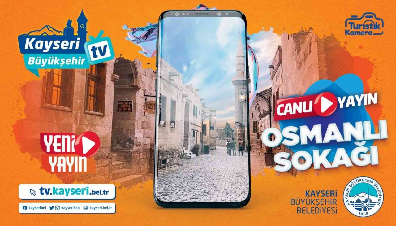 Büyükşehir’in kameraları ile dünya Kayseri’yi izliyor