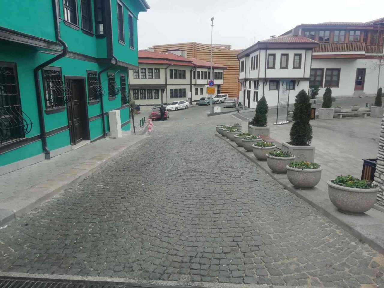 Tarihi Odunpazarı bölgesi boş kaldı