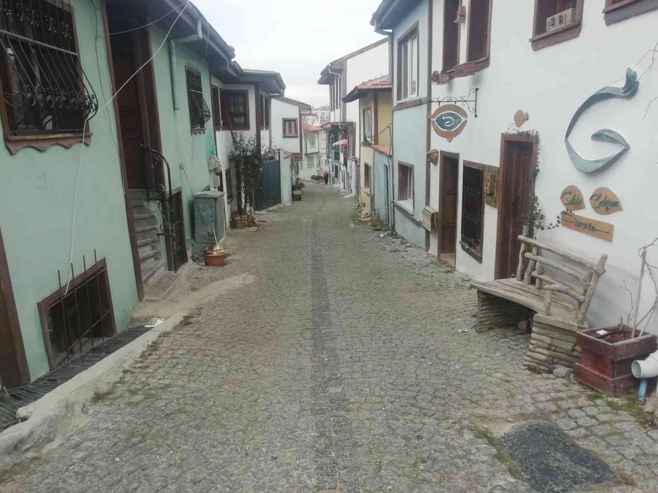 Tarihi Odunpazarı bölgesi boş kaldı