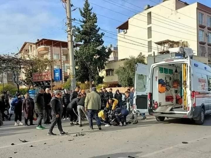 Otomobil ile motosiklet çarpıştı:1 ölü