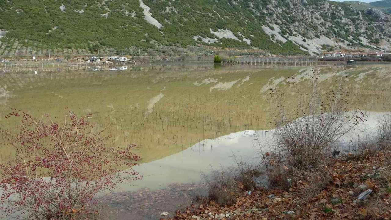 Karabağlar Yaylası yağışlar sonrası göle döndü