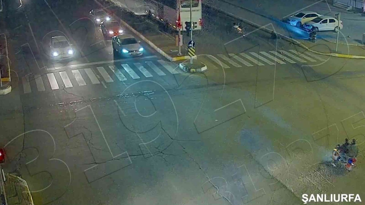 Kameralara yansıyan kaza görüntüleri yürekleri ağızlara getirdi