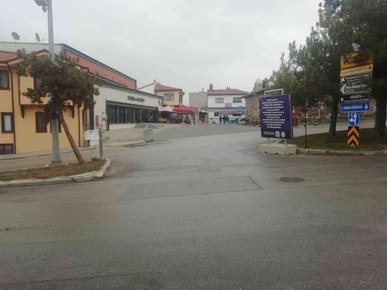 Tarihi Odunpazarı bölgesi boş kaldı