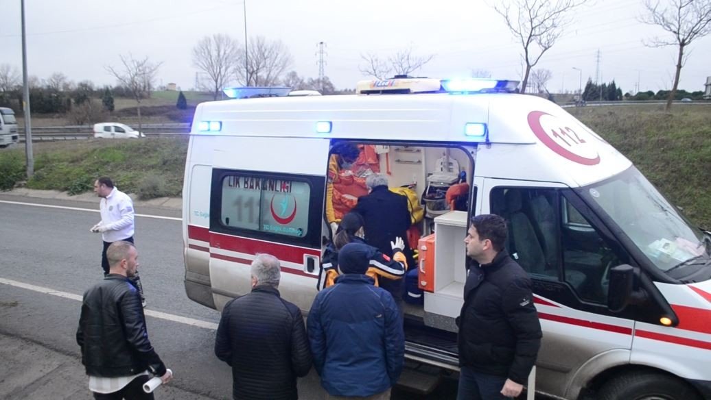 Tekirdağ’da otomobil takla attı: 1 yaralı