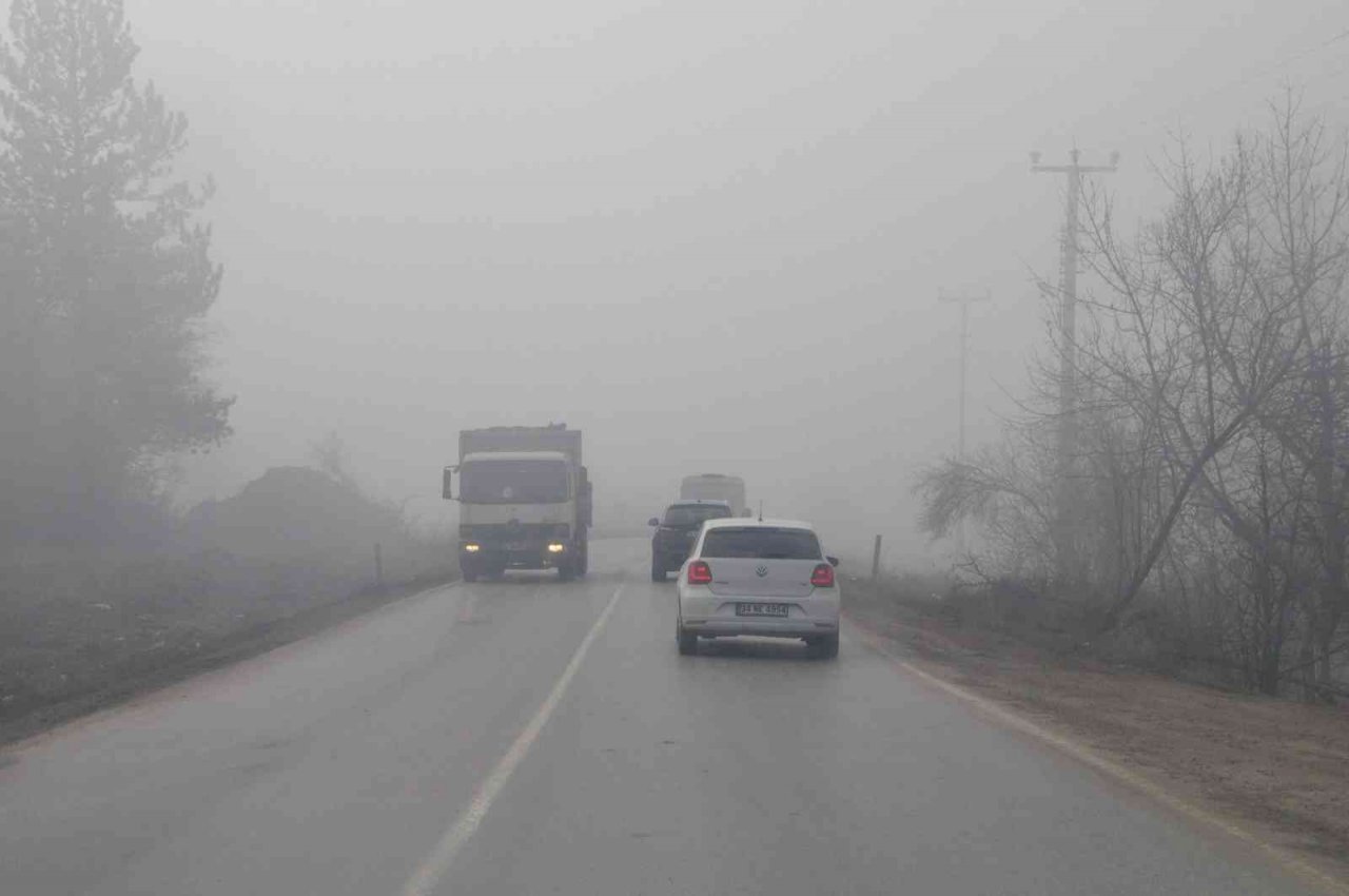Bolu’da yoğun sis