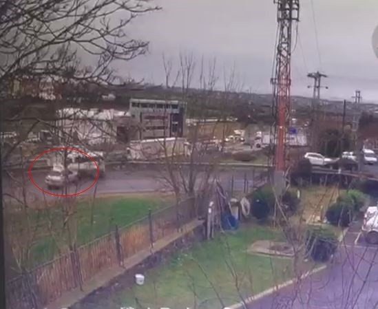 Tekirdağ’da 1’i çocuk 2 kişinin yaralandığı kaza kamerada