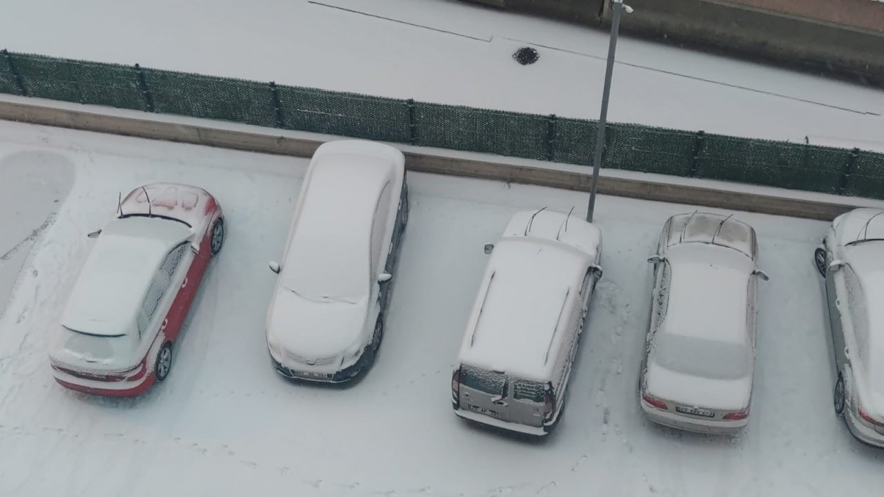 Aşkale beyaza büründü