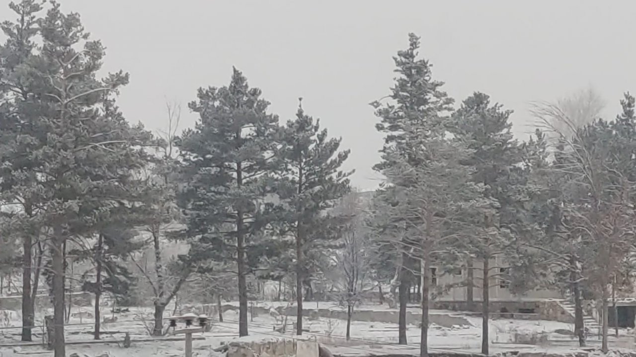 Aşkale beyaza büründü