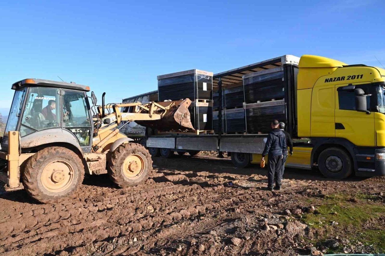 Seyitli’de dev enerji tesisinin malzeme sevkiyatı başladı