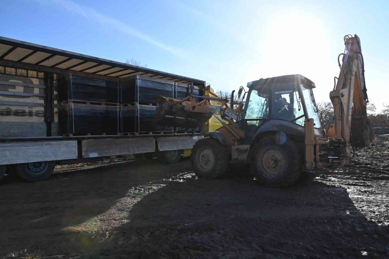 Seyitli’de dev enerji tesisinin malzeme sevkiyatı başladı