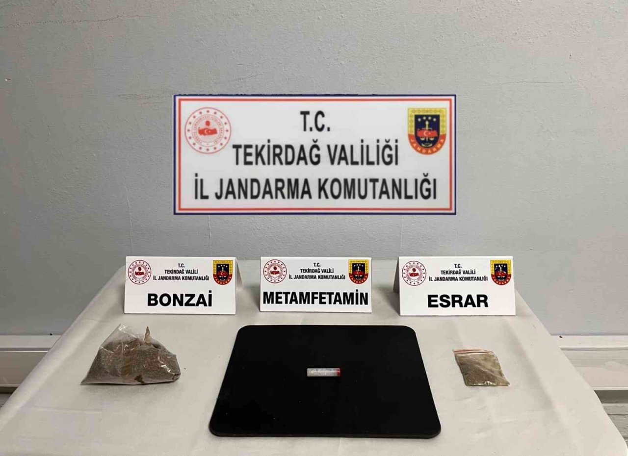 Tekirdağ’da 3 kişi uyuşturucudan yakalandı