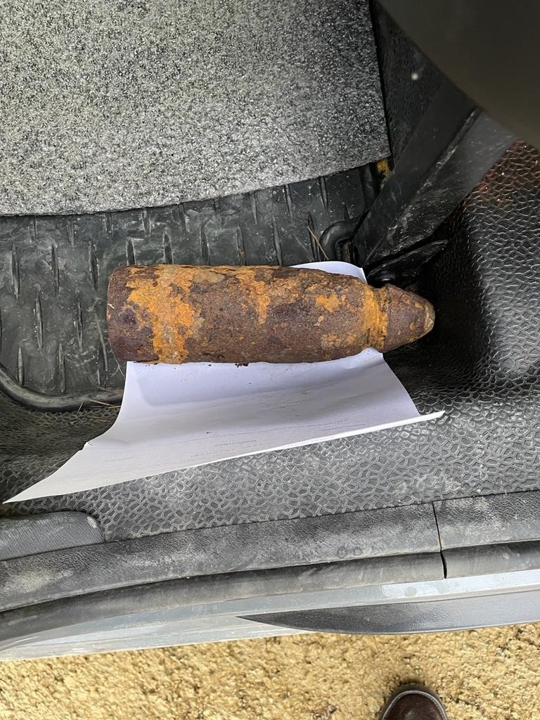 Müzede sergilenen patlamamış bomba paniğe neden oldu