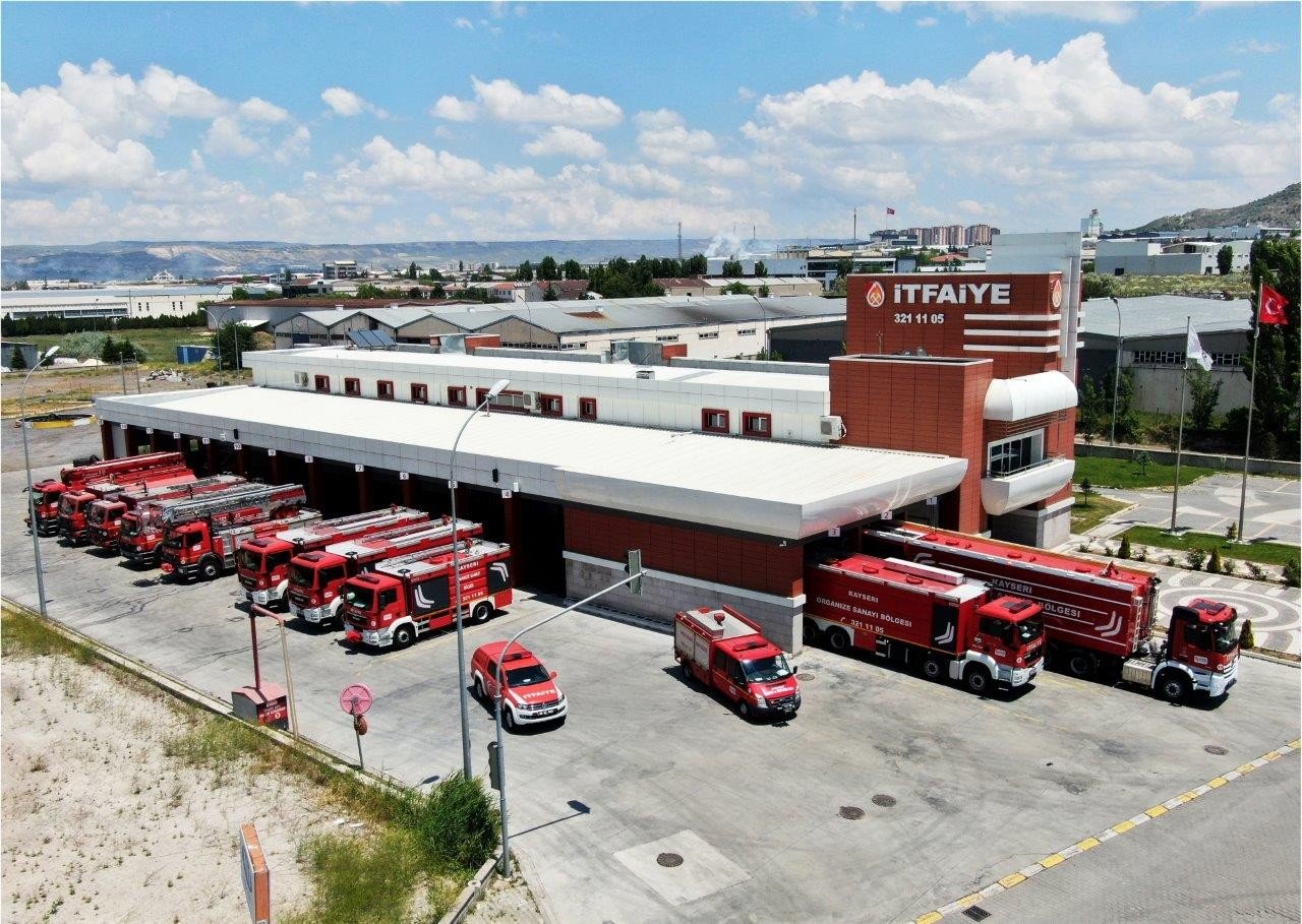 Kayseri OSB İtfaiyesi 2022’de 382 olaya müdahale etti