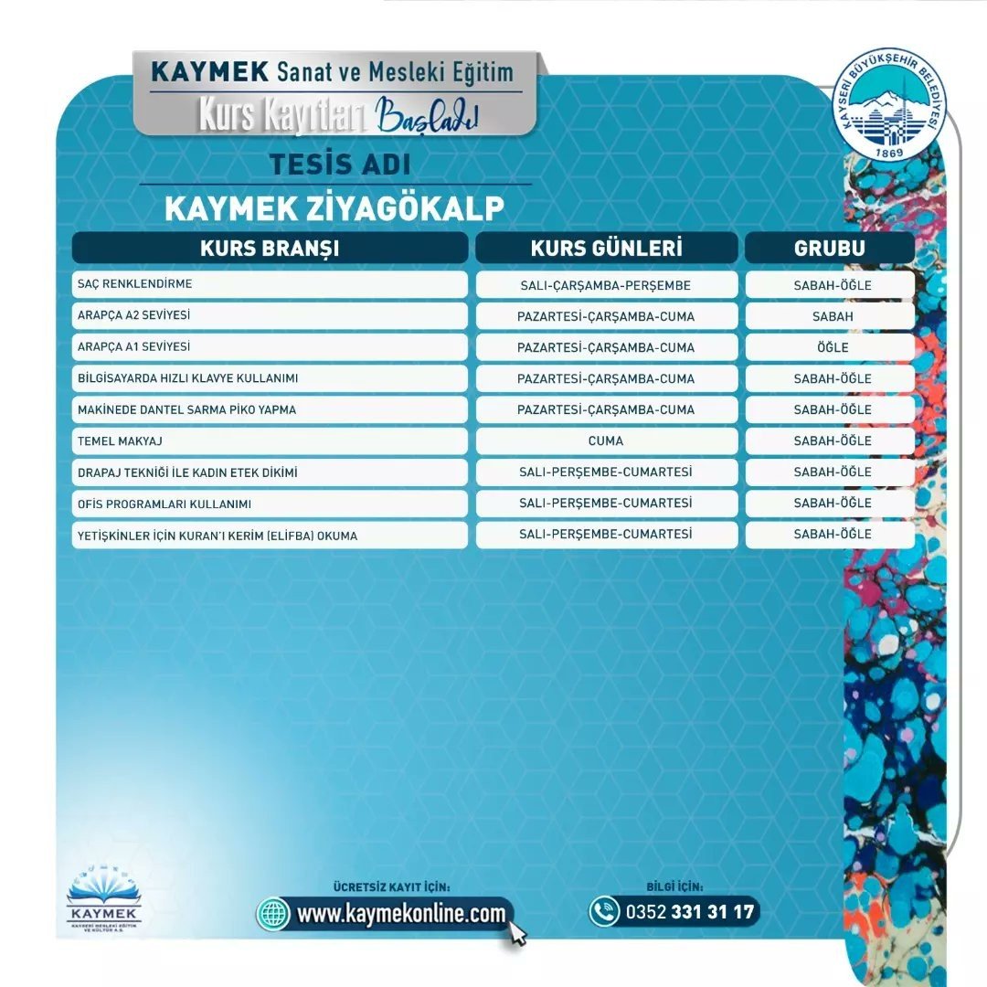 KAYMEK’in 2. dönem kurs kayıtlarına ilk saatlerden yoğun ilgi