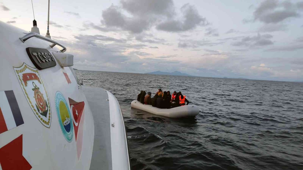 Datça’da 47 düzensiz göçmen kurtarıldı