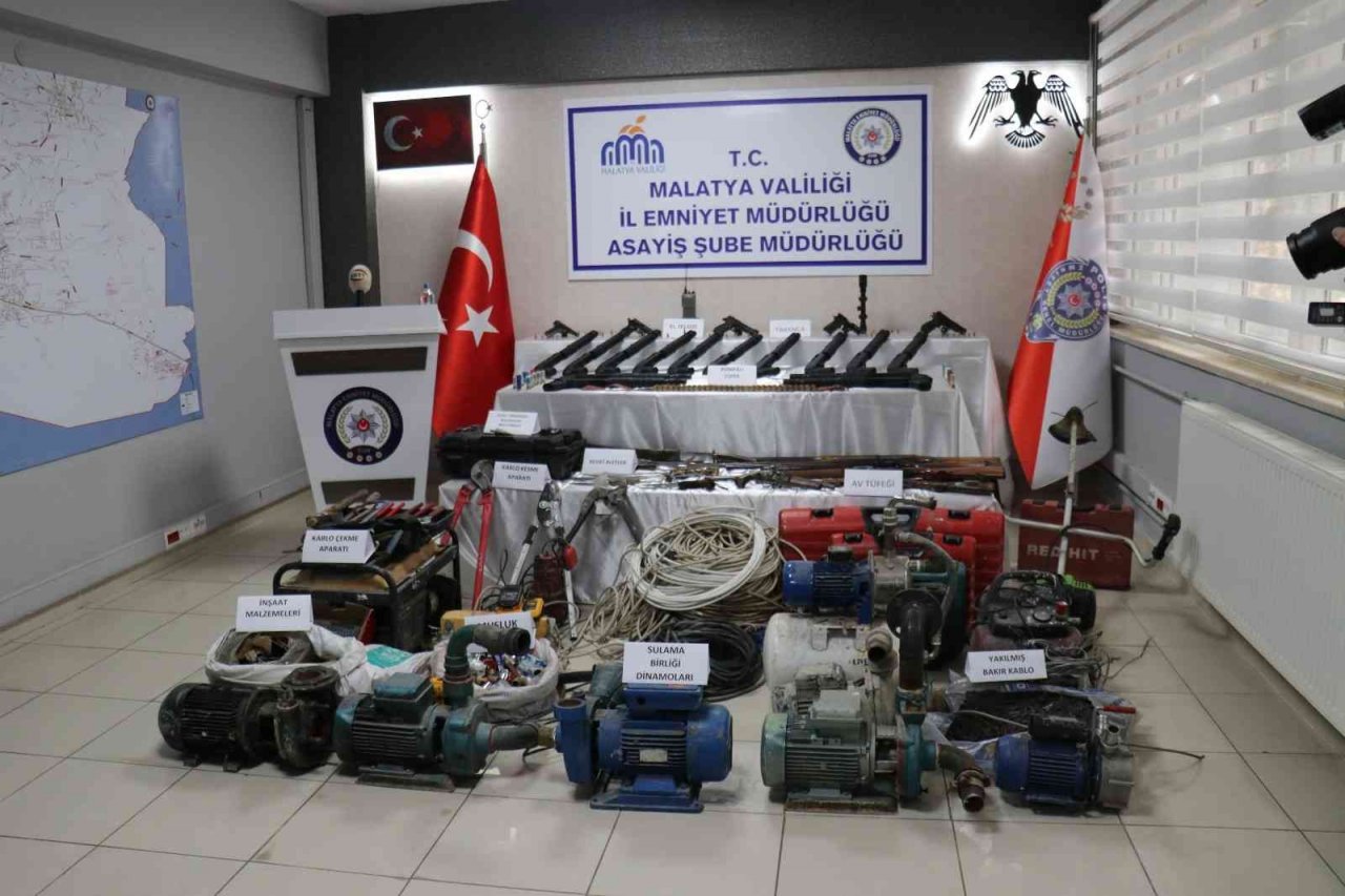 Malatya’da hırsızlık çetesine operasyon: 12 gözaltı