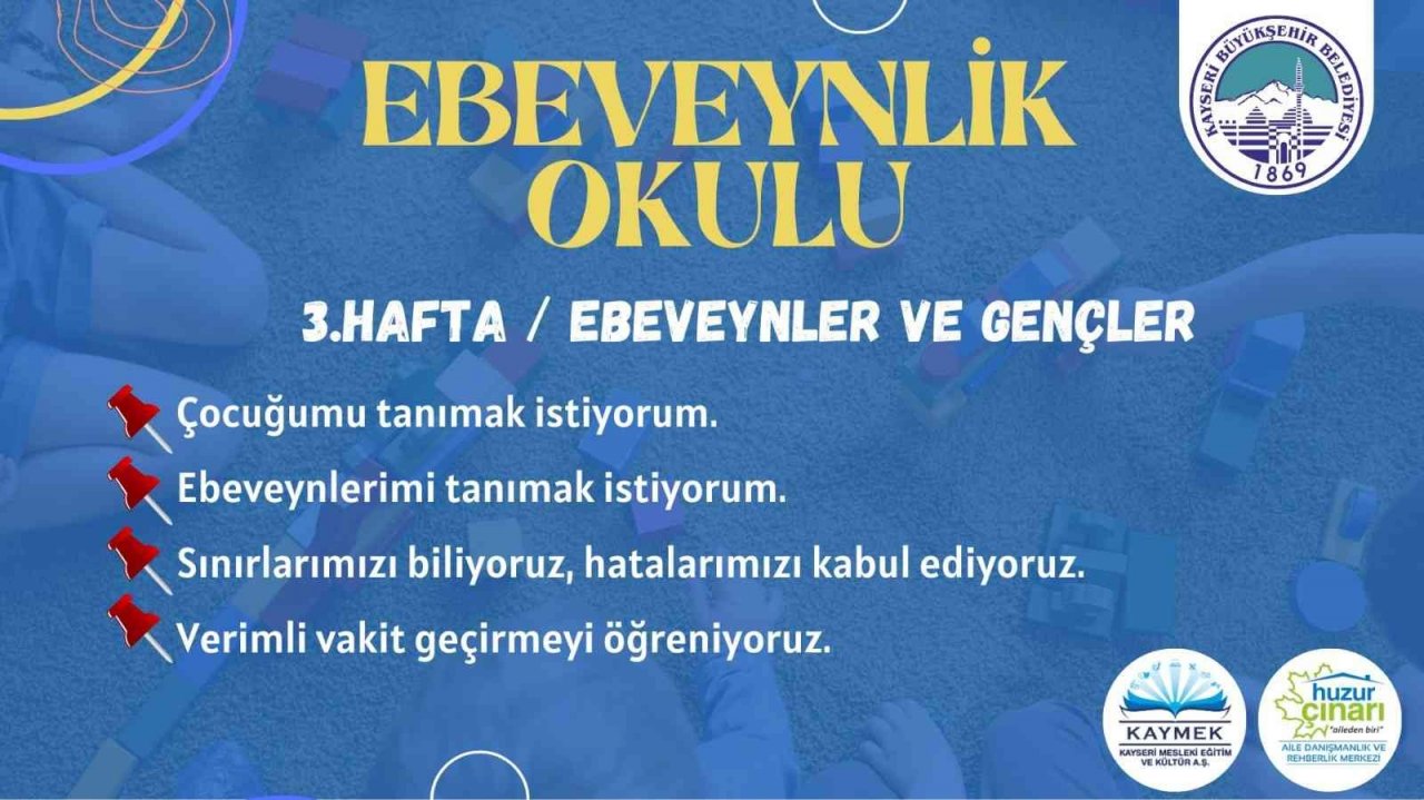 Büyükşehir’den "ebeveynlik" okulu