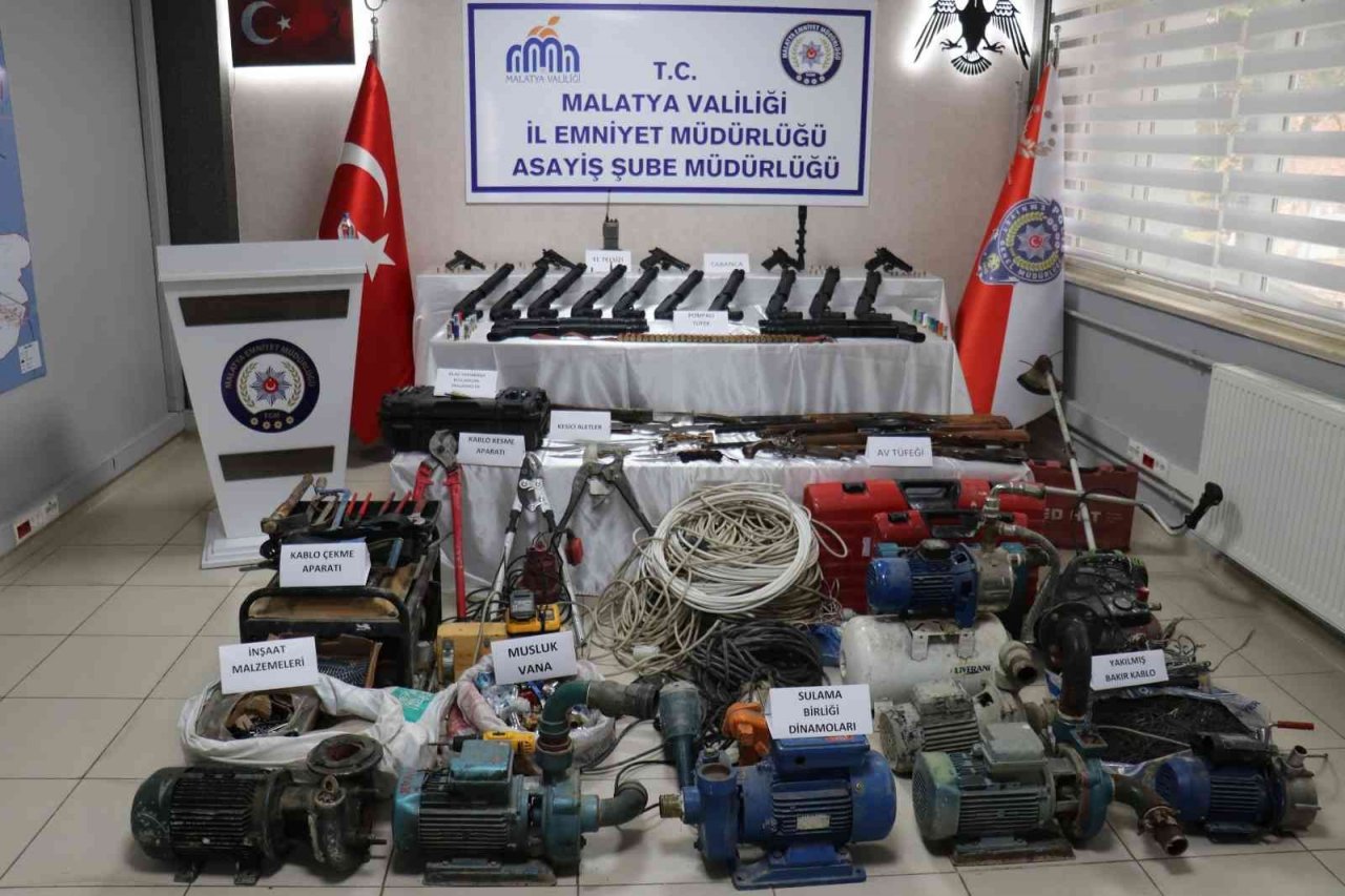 Malatya’da hırsızlık çetesine operasyon: 12 gözaltı