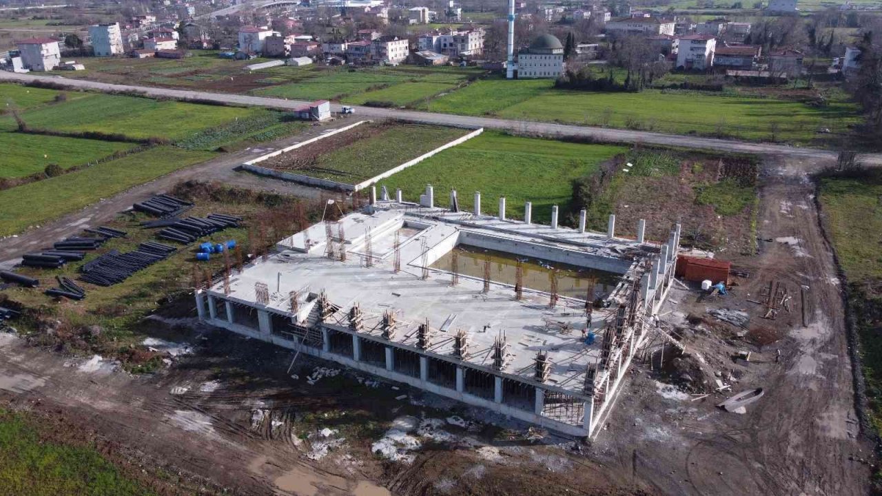 Tekkeköy kapalı yüzme havuzuna kavuşuyor