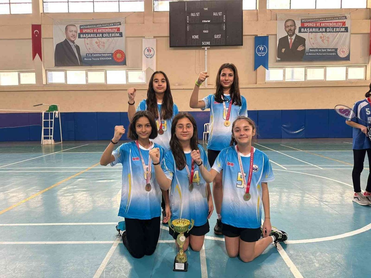 Aydın’da badminton turnuvası heyecanı son buldu