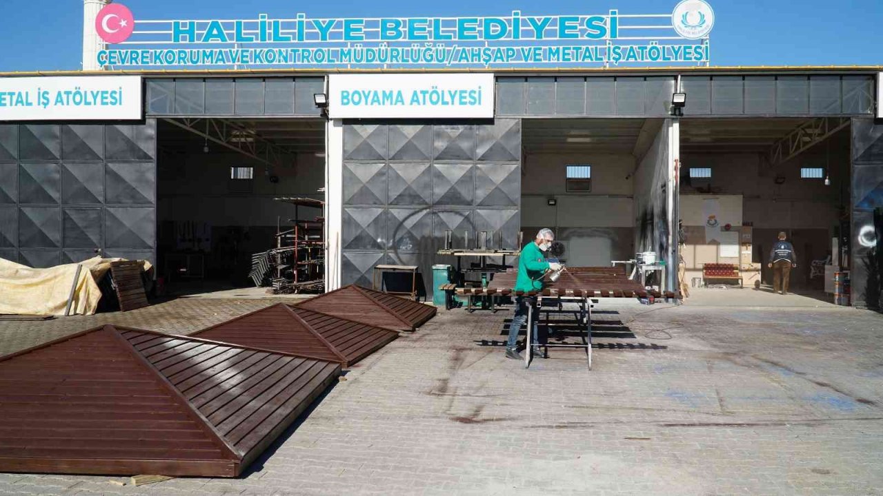 Haliliye’de atölyeler üretiyor, tasarruf ediliyor