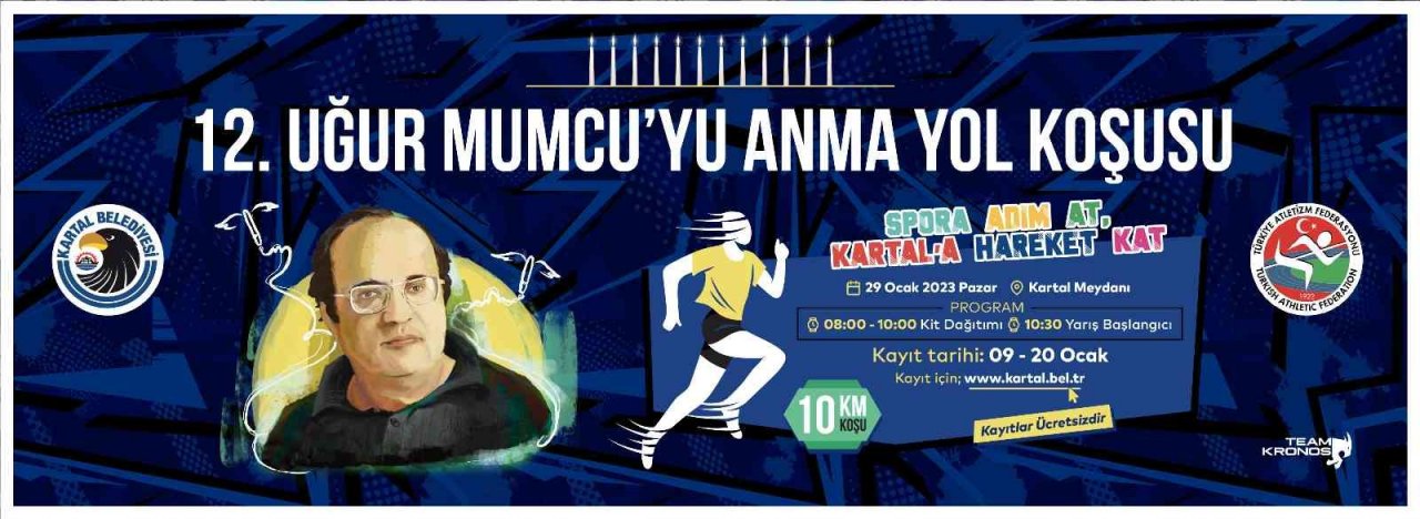 12. Uğur Mumcu’yu Anma Yol Koşusu Kartal’da yapılacak