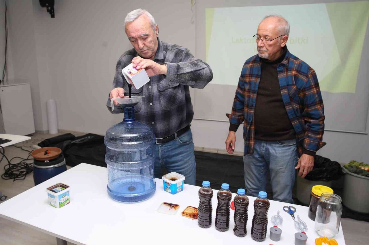 Bokaşi kompostu yapımını öğrendiler