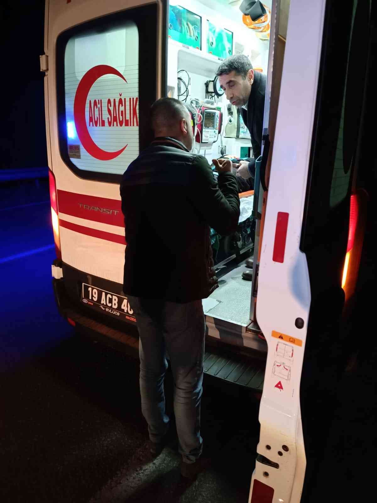 Kontrolden çıkan otomobil takla attı: 2 yaralı