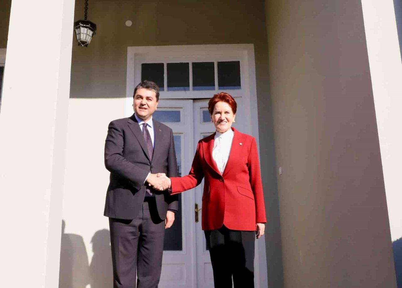 İYİ Parti lideri Akşener’den Demokrat Parti lideri Uysal’a ziyaret