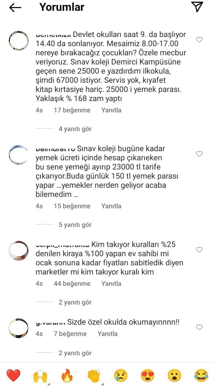 Yüzde 65’i az bulan özel okullar, acısını yemek ve ulaşımdan çıkartıyor