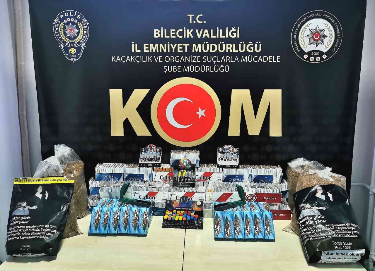 Bilecik’te kaçak tütün operasyonu