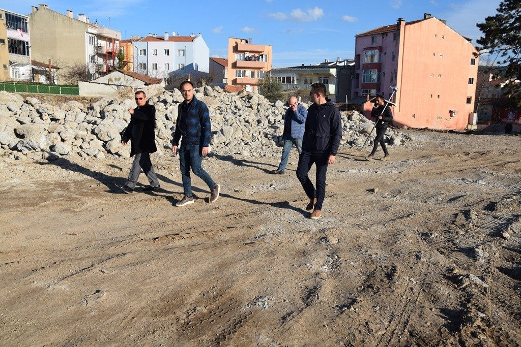 Çan Anadolu Lisesi inşaatı incelendi