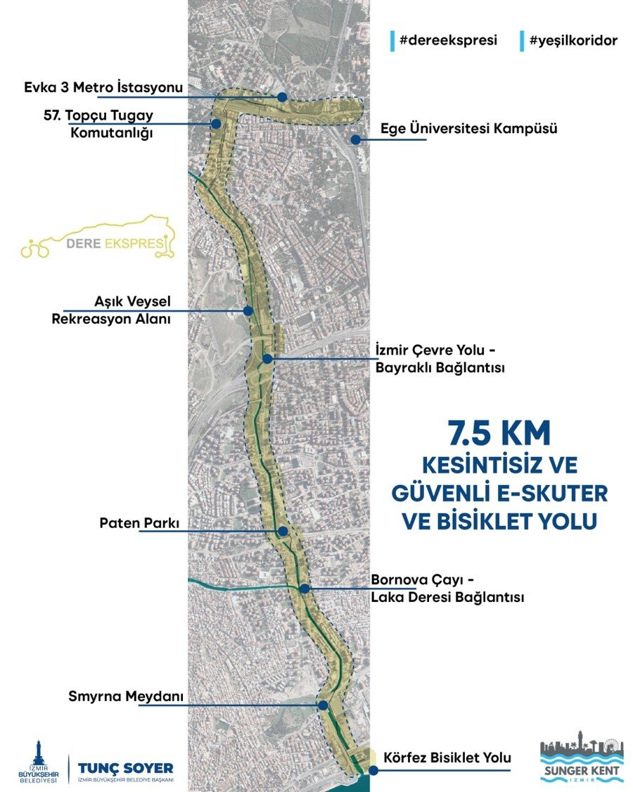 E-skuter yolu projesi Bornova’dan başlayacak