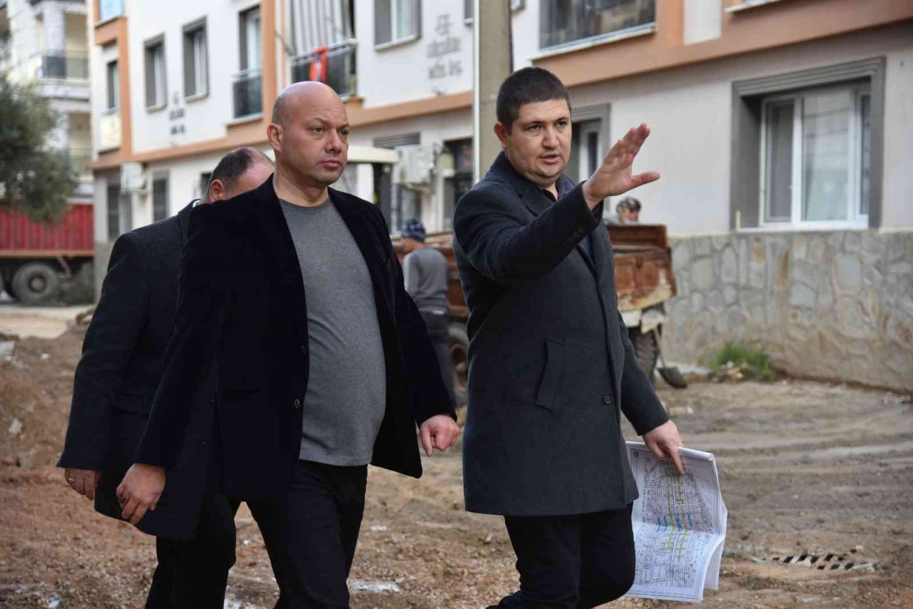 Saruhanlı’da ‘Prestij cadde’ çalışmaları başladı