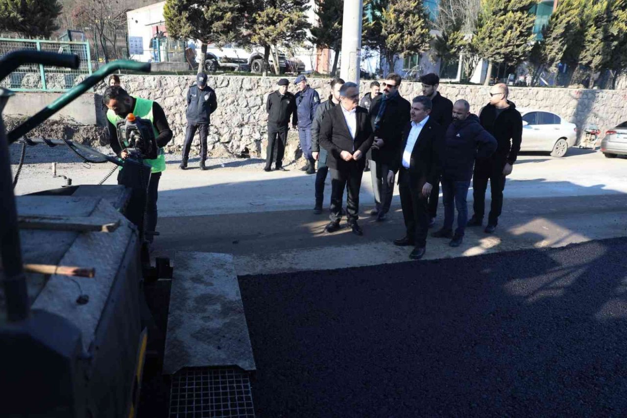 Gümüşova OSB yolu asfaltlandı