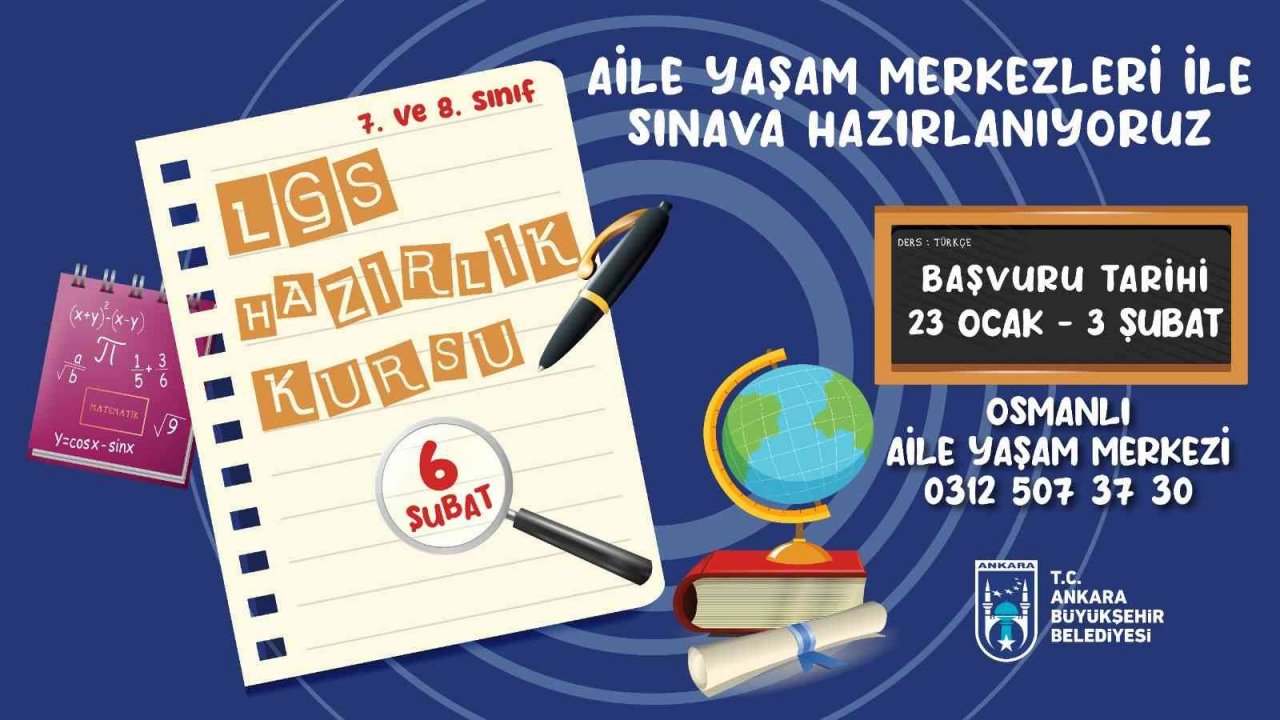 Ankara Büyükşehir Belediyesinden LGS VE YKS’ye hazırlık kursları