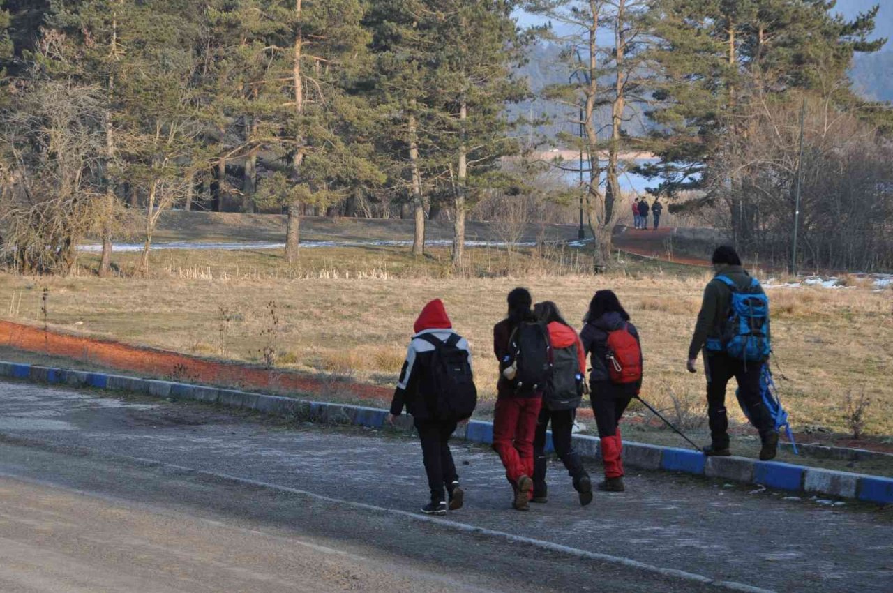 Abant Tabiat Parkı’nda yarıyıl tatili yoğunluğu