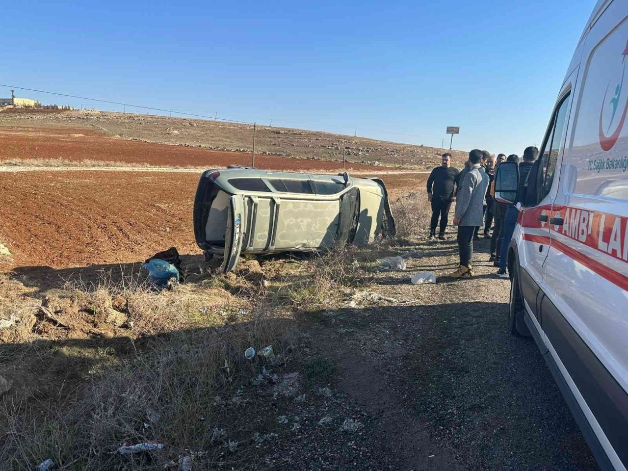 Midyat’ta trafik kazası: 3’ü çocuk 7 yaralı
