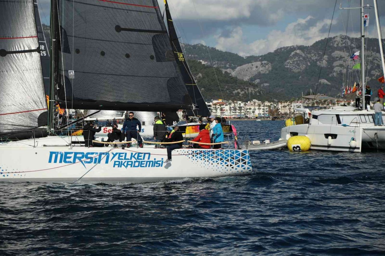Marmaris yelkenli yat yarışları kış trofesinin ilk ayağı tamamlandı