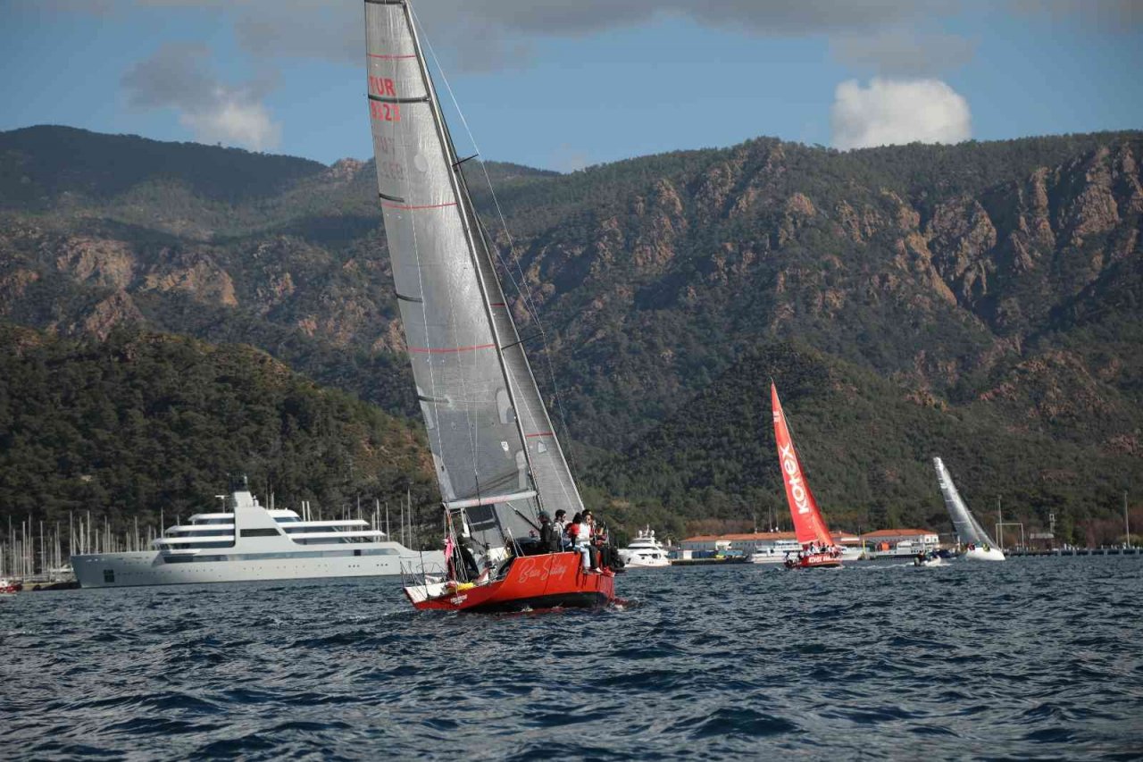 Marmaris yelkenli yat yarışları kış trofesinin ilk ayağı tamamlandı