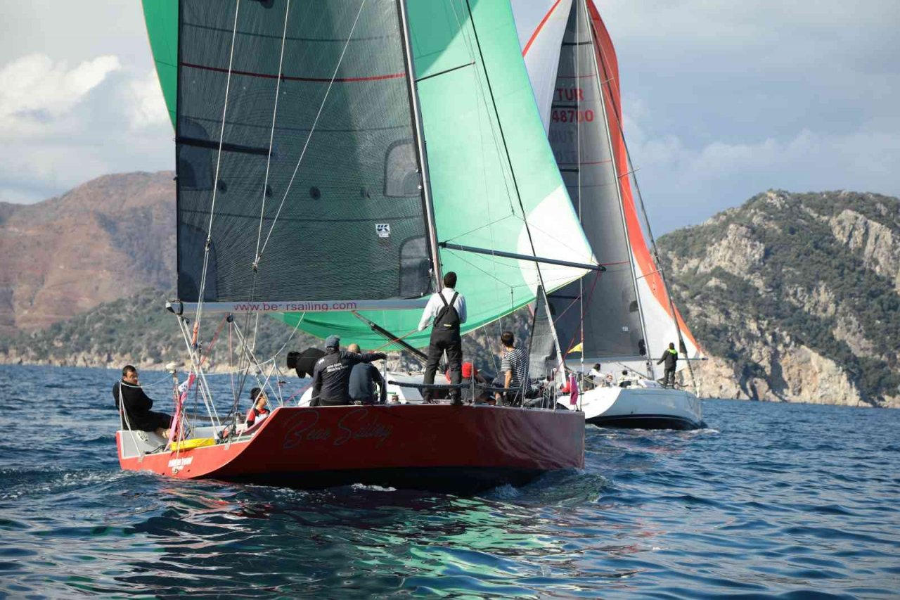 Marmaris yelkenli yat yarışları kış trofesinin ilk ayağı tamamlandı