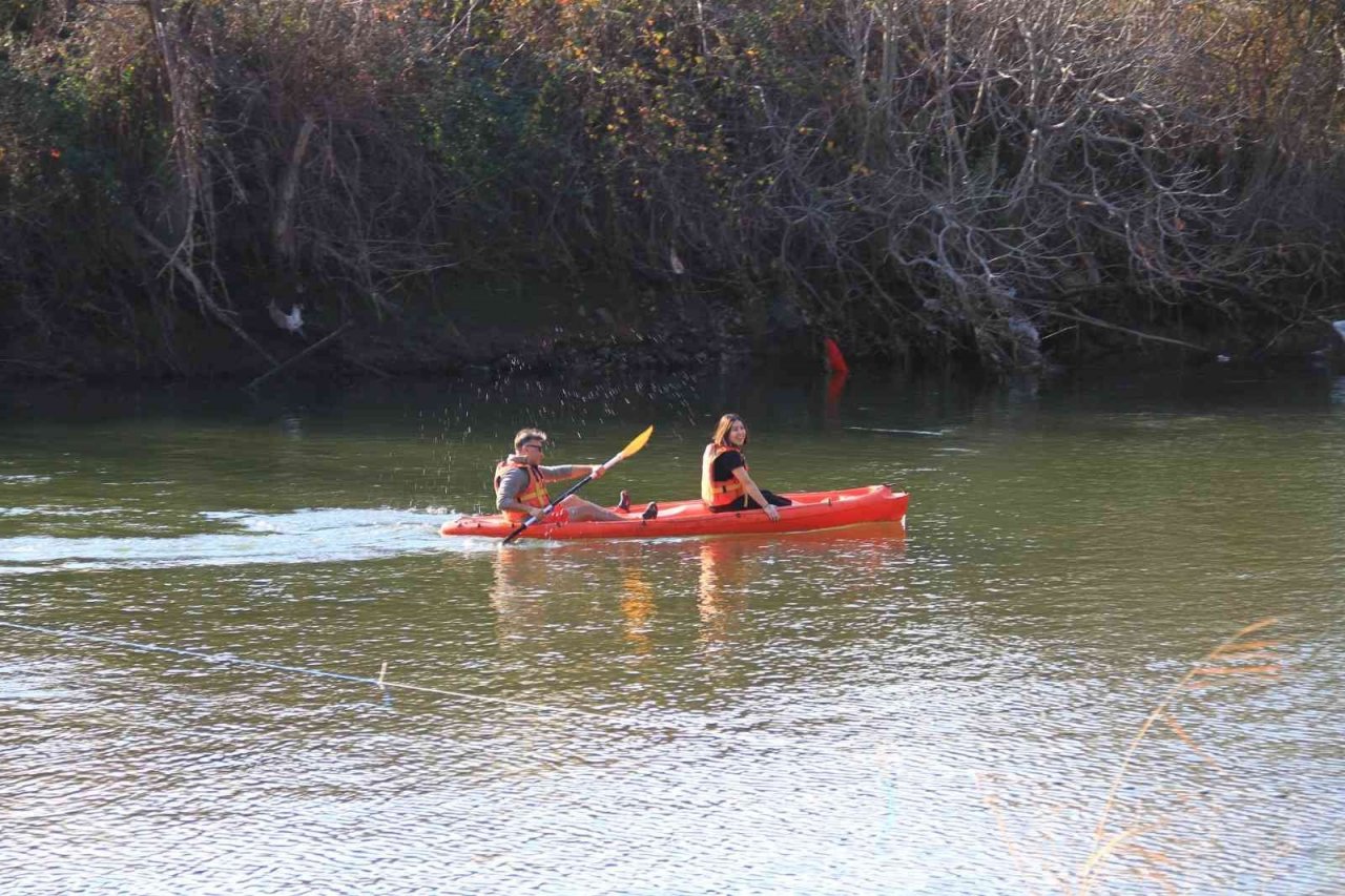 Doğa tutkunları 20 dereceyi bulan sıcaklığı kaçırmadı