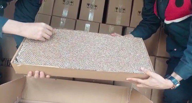 İzmir’de 2 milyon doldurulmuş makaron ele geçirildi