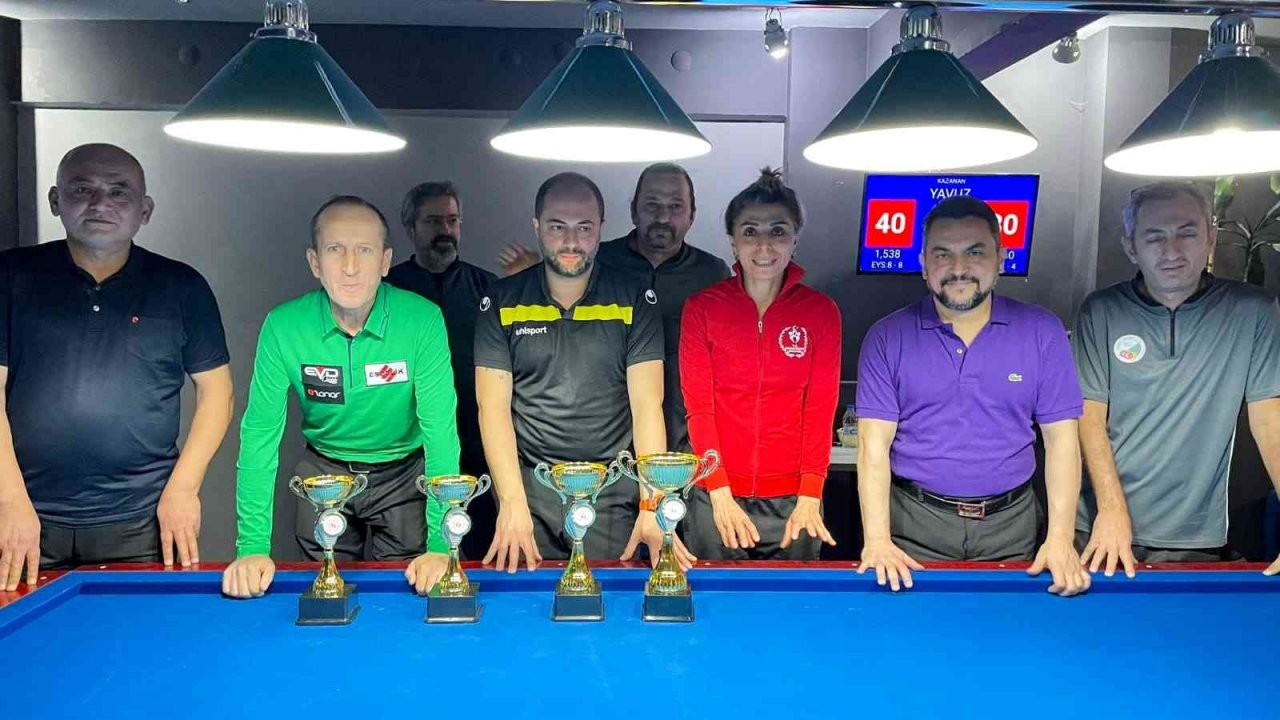 3 bant bilardoda Eskişehir birincisi belli oldu