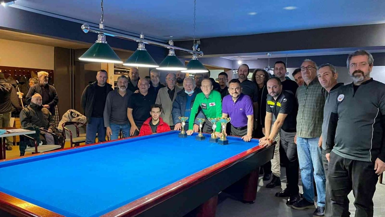 3 bant bilardoda Eskişehir birincisi belli oldu