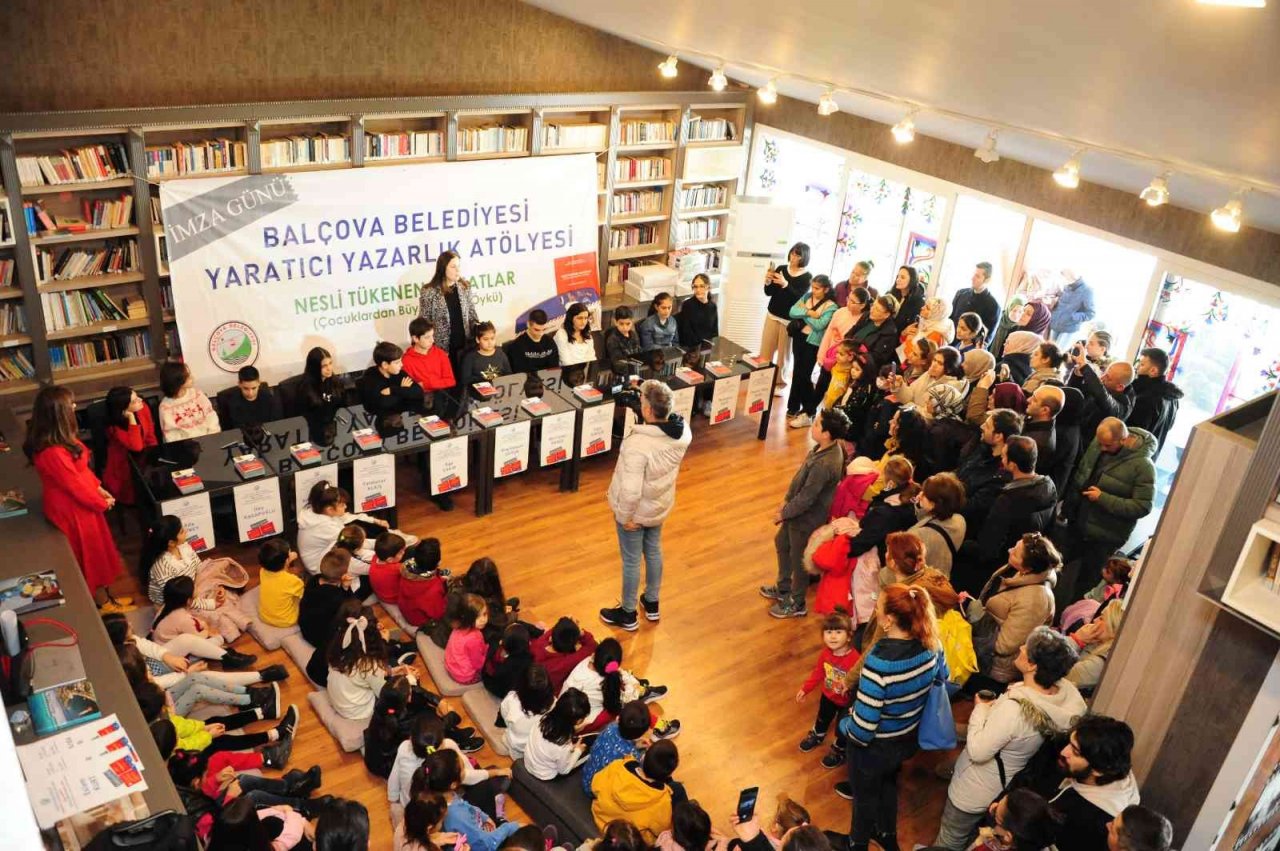 Balçova’nın minik yazarlarına ait ilk kitabın basımı yapıldı