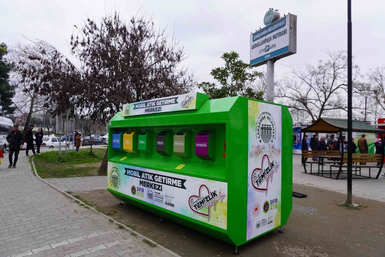 Çarşamba’ya mobil atık getirme merkezi