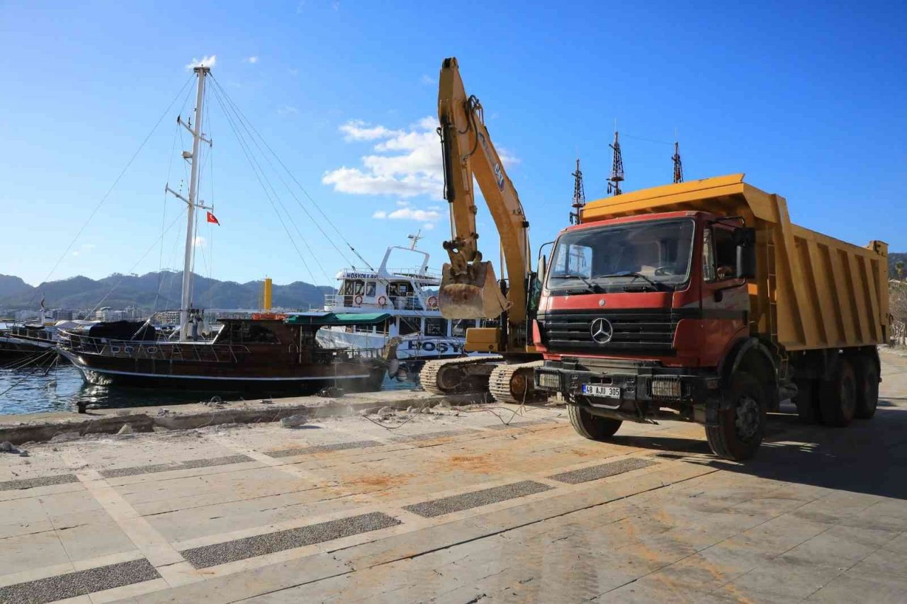 Marmaris Limanı yenilenen yüzüyle hizmet verecek